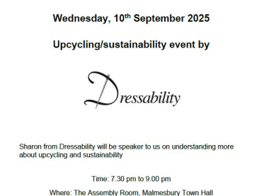 WI September Meeting - Upcycling? sustainability Event by Dressability